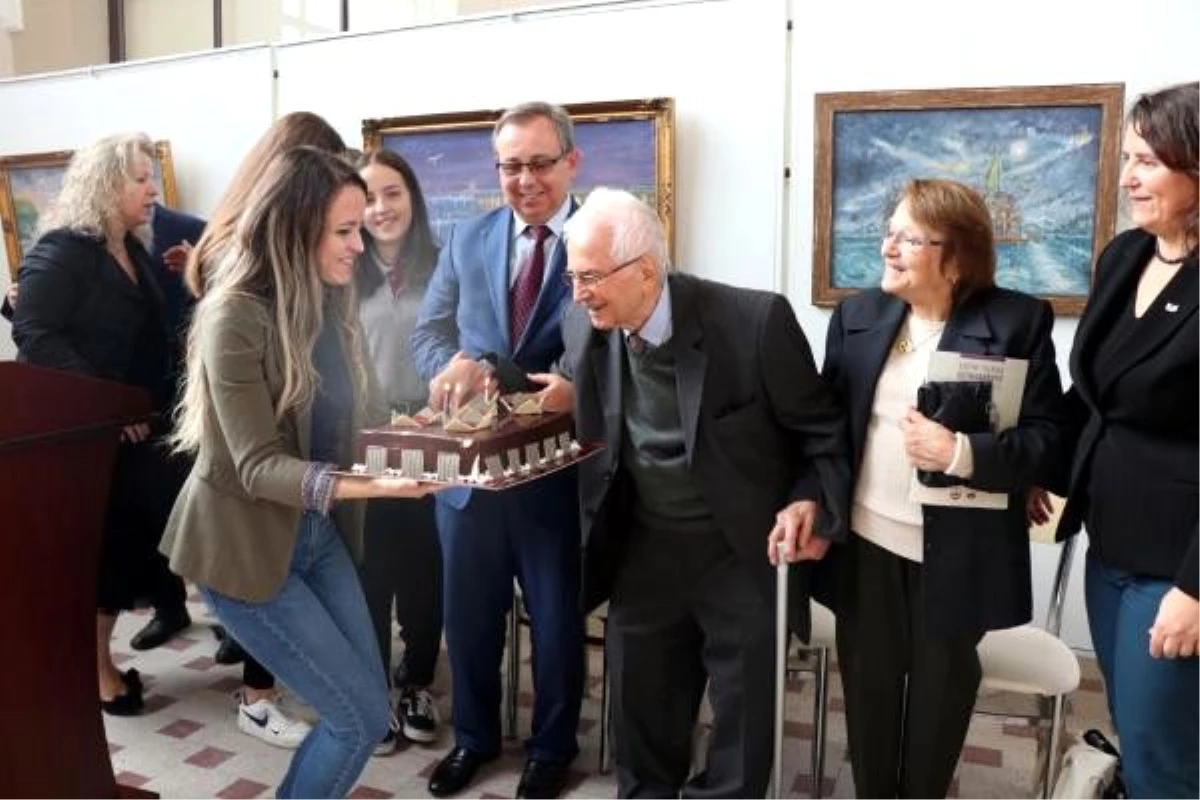 Edirneli ressam 89\'uncu yaşını sergide kutladı