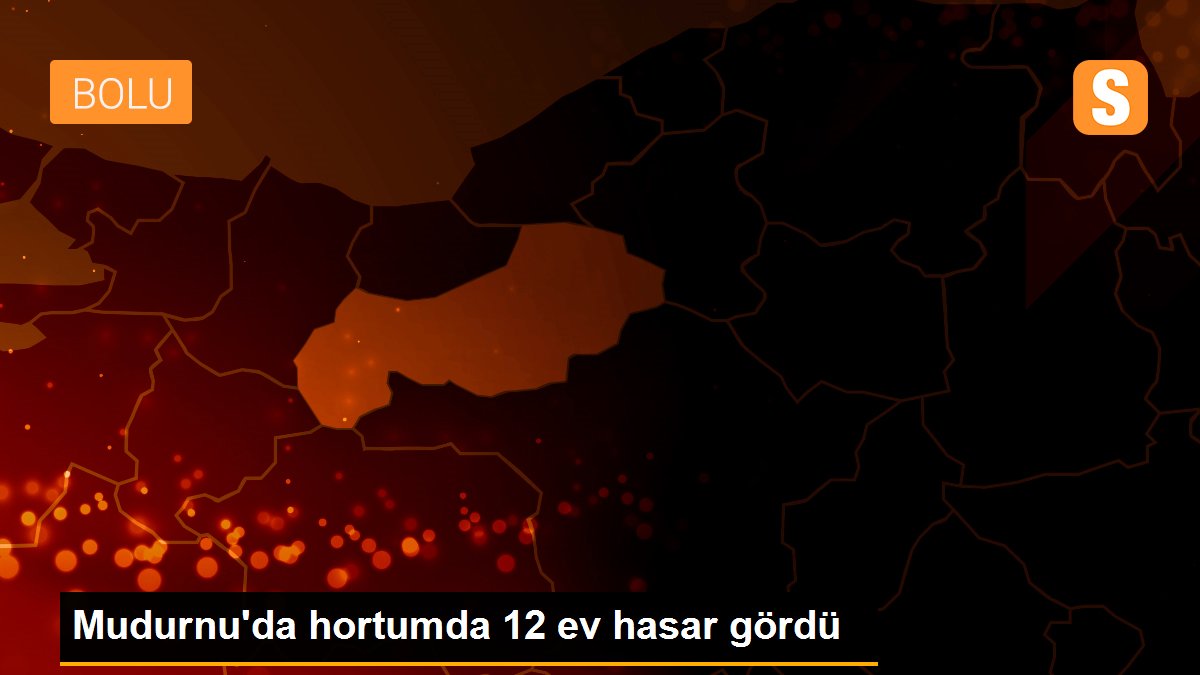 Mudurnu\'da hortumda 12 ev hasar gördü