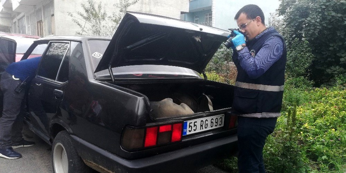 Park halindeki otomobilin ses sitemi çalındı