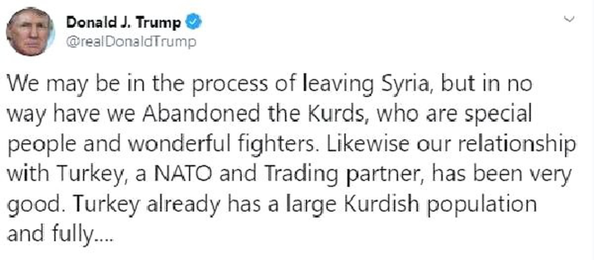 Trump: gereksiz bir çatışma türkiye ekonomisi için yıkıcı olur