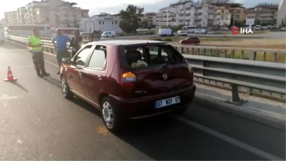 Yola dökülen tomruklar kazaya neden oldu