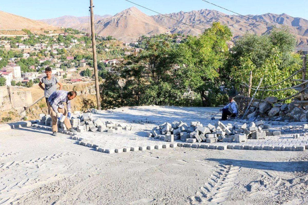 Bitlis Belediyesinin parke çalışmaları devam ediyor