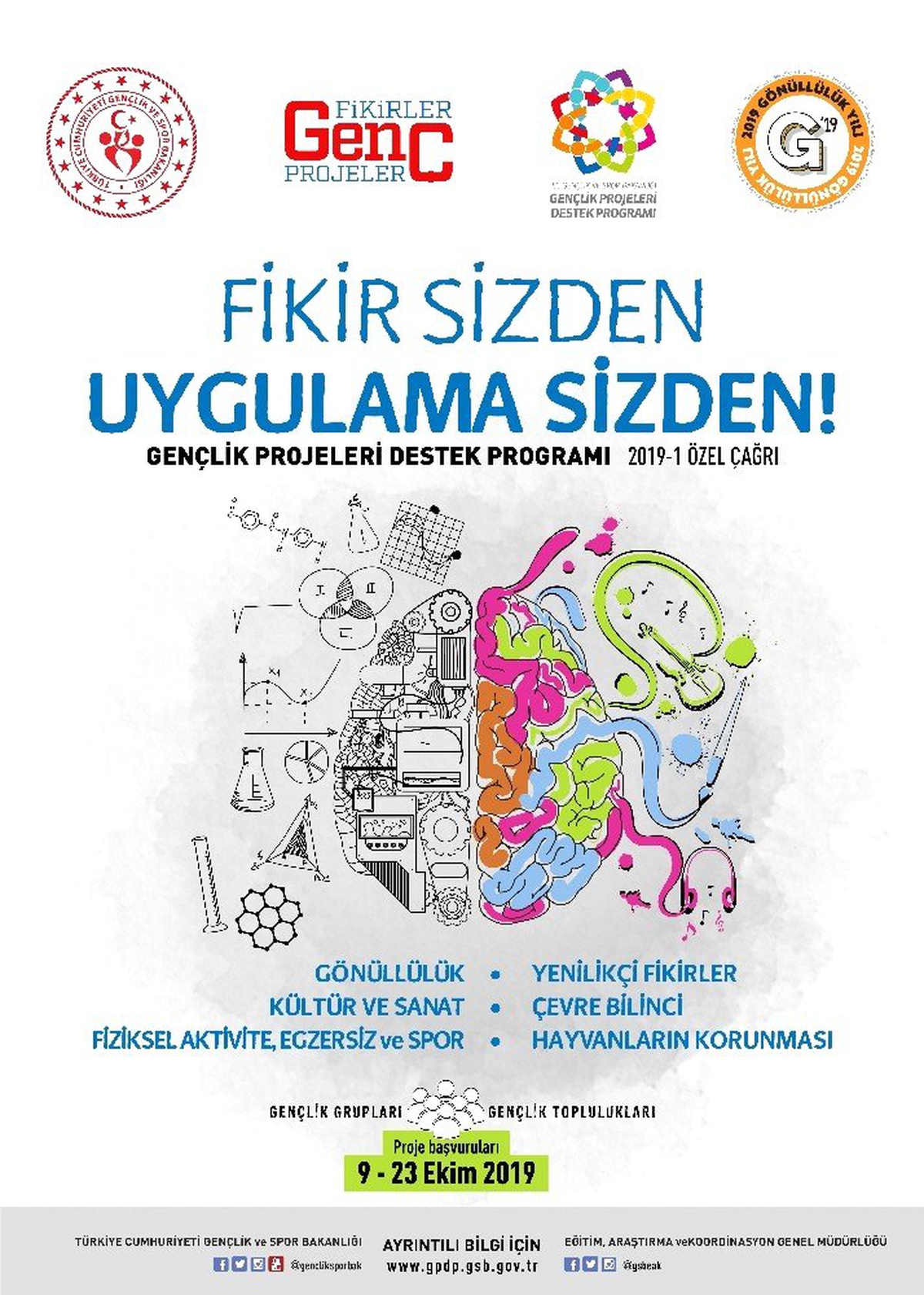 Gençlik ve Spor Bakanlığı\'ndan 15 milyon TL\'lik proje desteği