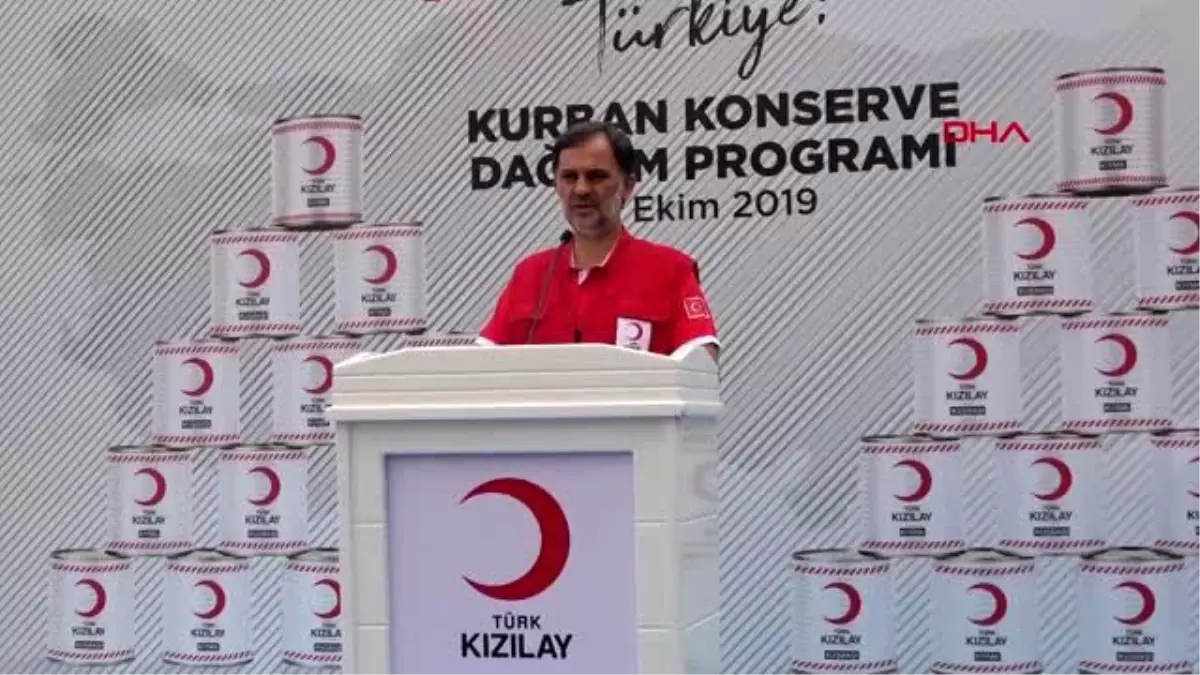 İzmir kızılay, 1 milyon 100 bin et ve kıyma konservesini dağıtıyor