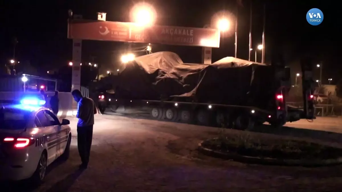 Yüzlerce Araçlık Askeri Konvoy Akçakale\'ye Ulaştı