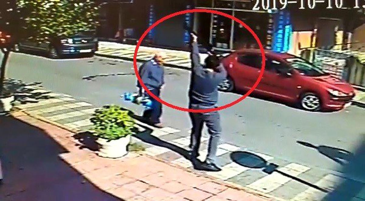 14 yaşındaki çocuğa pompalı tüfekle saldırı anı güvenlik kamerasında