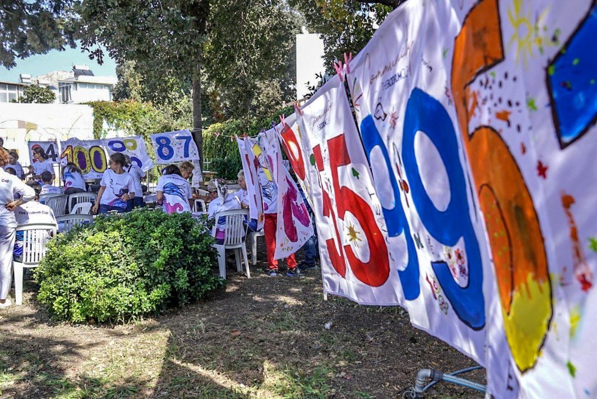 Uluslararası Bodrum Cup yarışlarında dalgalanacak bayraklar özel öğrencilerden