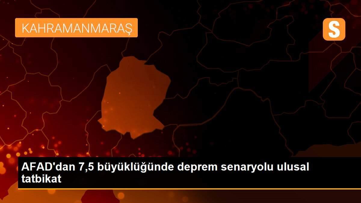 AFAD\'dan 7,5 büyüklüğünde deprem senaryolu ulusal tatbikat