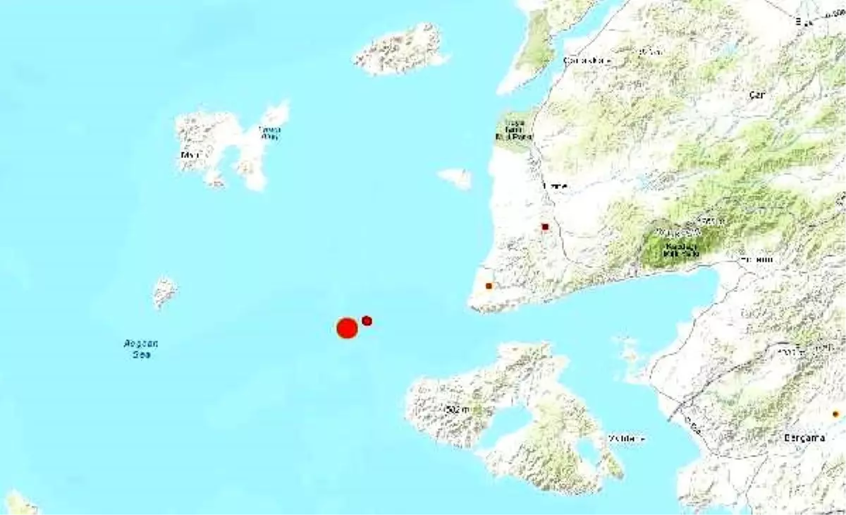 Ege denizi\'nde 4.3 büyüklüğünde deprem
