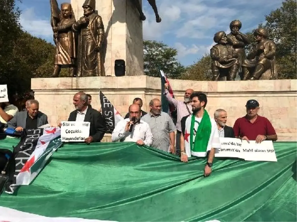 İstanbul\'da, suriyelilerden "barış pınarı harekatı"\'na destek