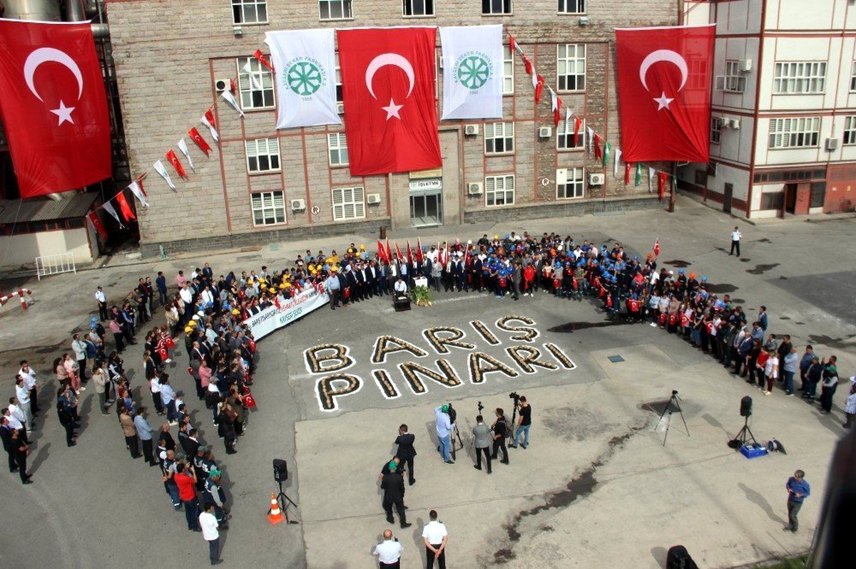 Kayseri Şeker\'den Barış Pınarı Harekatına Fetih Sureli destek