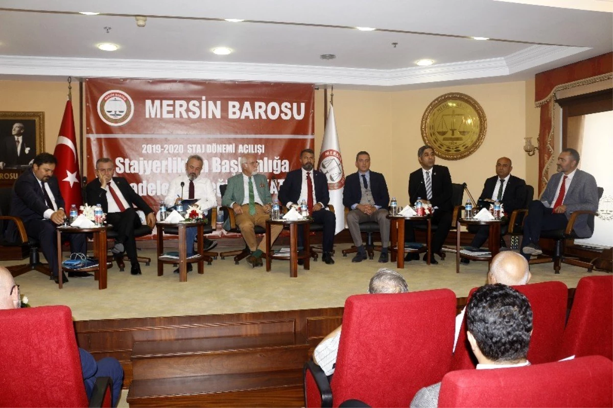 Mersin Barosu\'nun Staj Eğitim Dönemi açılışı 9 baro başkanıyla yapıldı