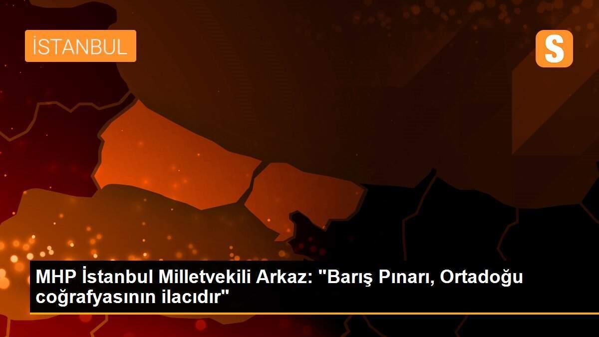 MHP İstanbul Milletvekili Arkaz: "Barış Pınarı, Ortadoğu coğrafyasının ilacıdır"