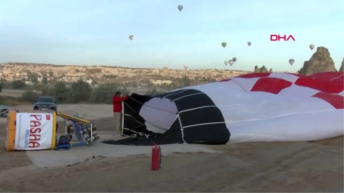 Nevşehir türkiye\'nin ilk yerli sıcak hava balonu, kapadokya semalarında