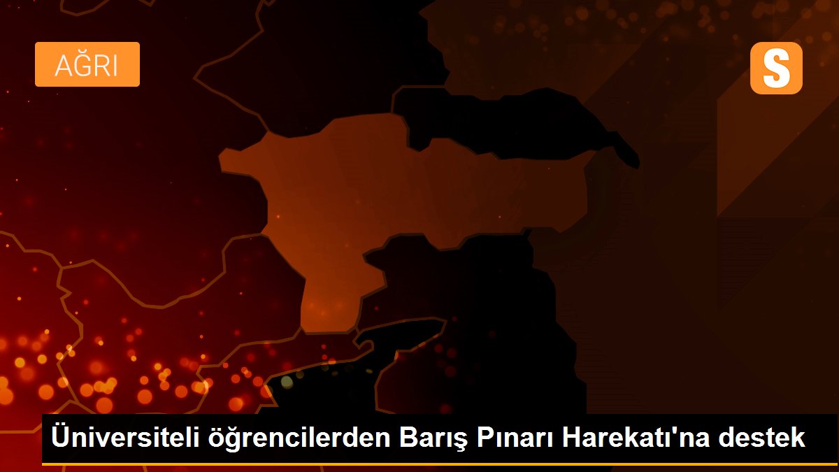 Üniversiteli öğrencilerden Barış Pınarı Harekatı\'na destek