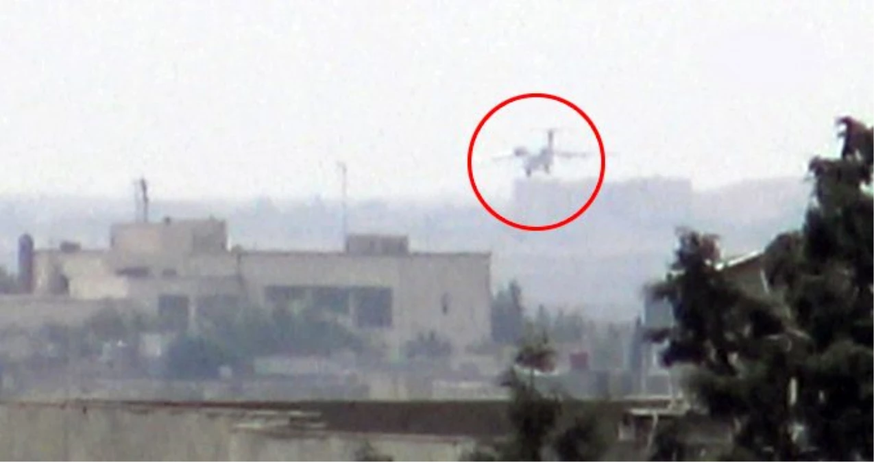11 kişinin öldüğü saldırıların yapıldığı Kamışlı\'ya inen uçak böyle görüntülendi