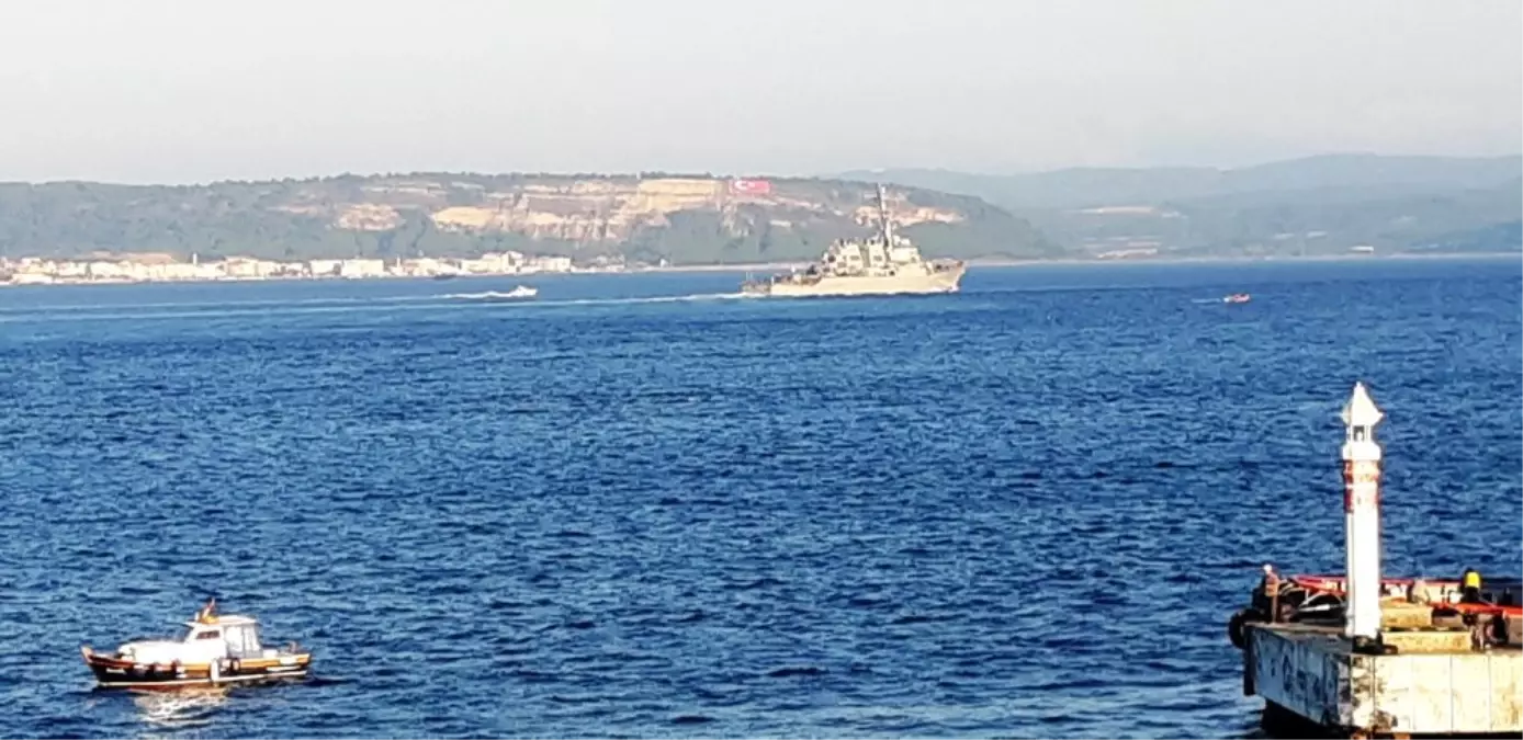 ABD savaş gemisi \'USS Porter\', Çanakkale Boğazı\'ndan geçti