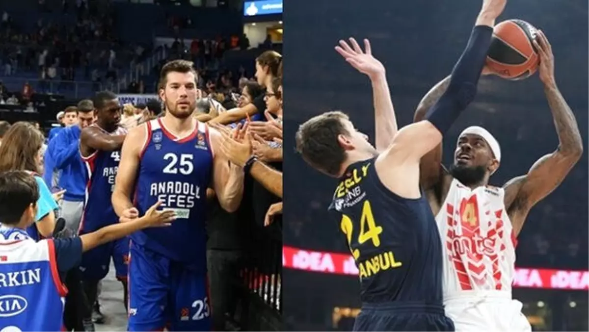 Anadolu Efes uzatma güldü, Fenerbahçe Beko 15. sıraya geriledi!