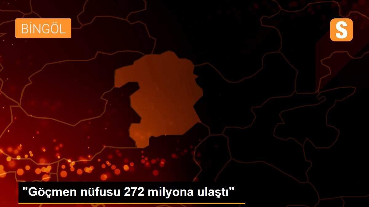 "Göçmen nüfusu 272 milyona ulaştı"