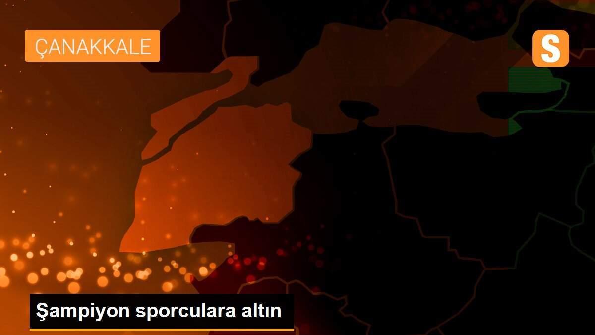 Şampiyon sporculara altın