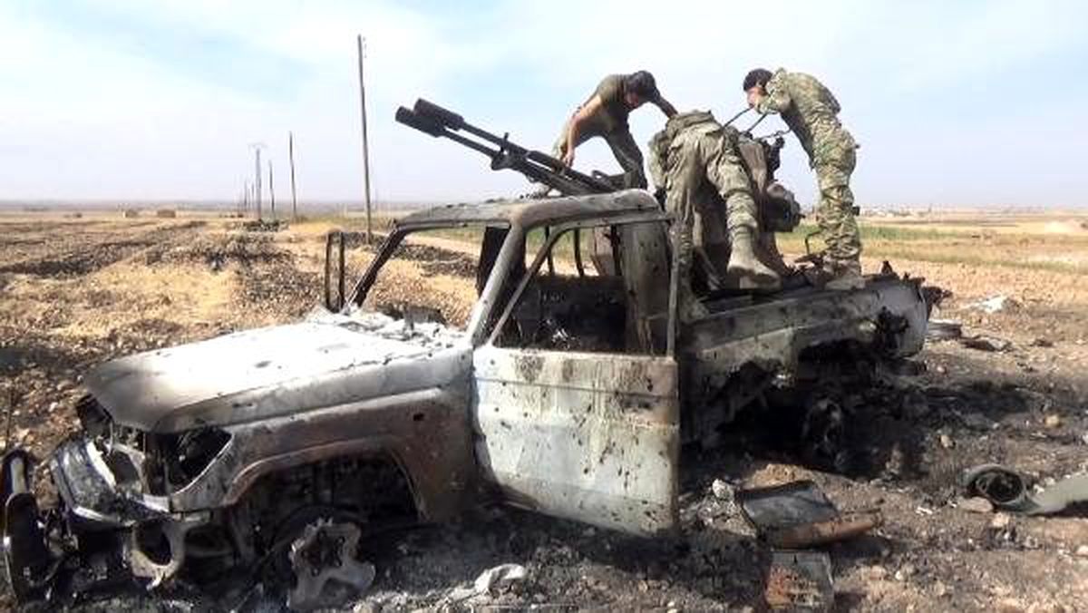 Tel abyad\'daki köyler teröristlerden temizleniyor