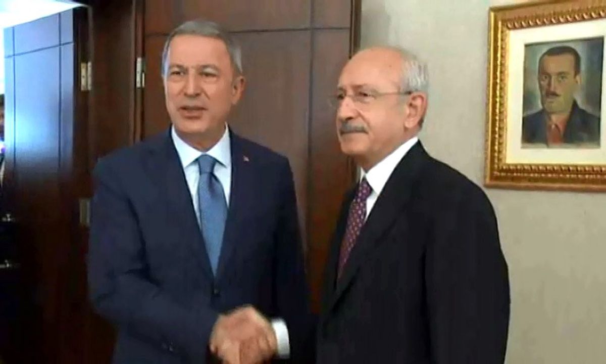 Bakan Akar, Kılıçdaroğlu ile görüştü