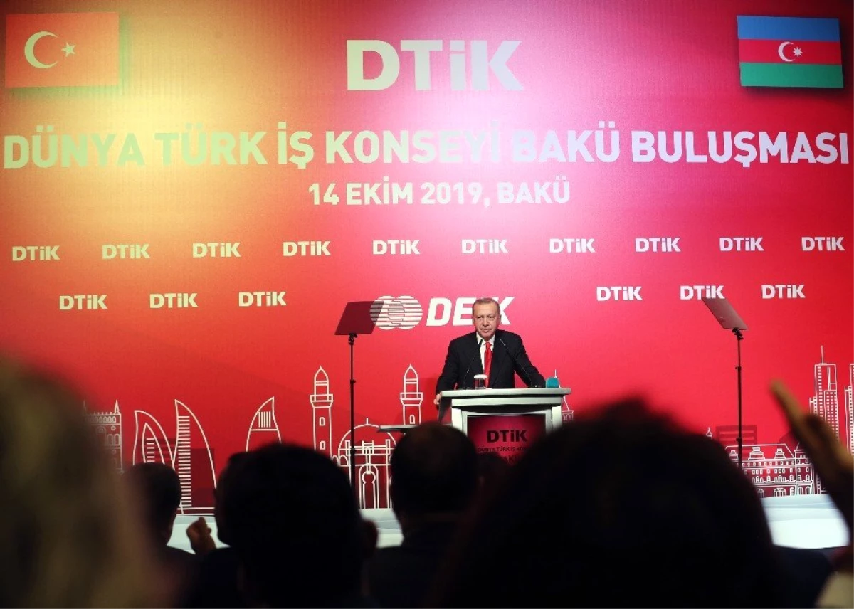 Cumhurbaşkanı Erdoğan, Dünya Türk İş Konseyi Bakü Buluşması Toplantısı\'na katıldı