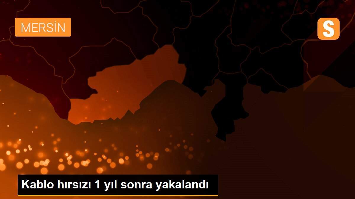 Kablo hırsızı 1 yıl sonra yakalandı
