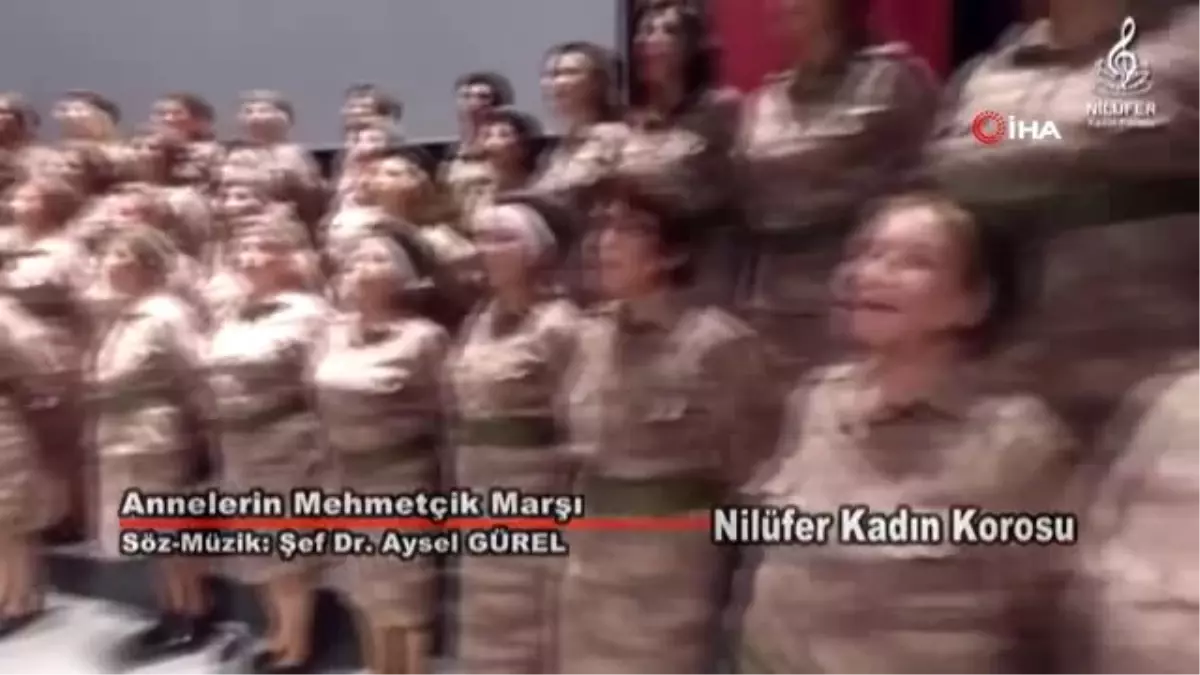 Kadın Korosu Mehmetçik için marş yazdı, söyledi