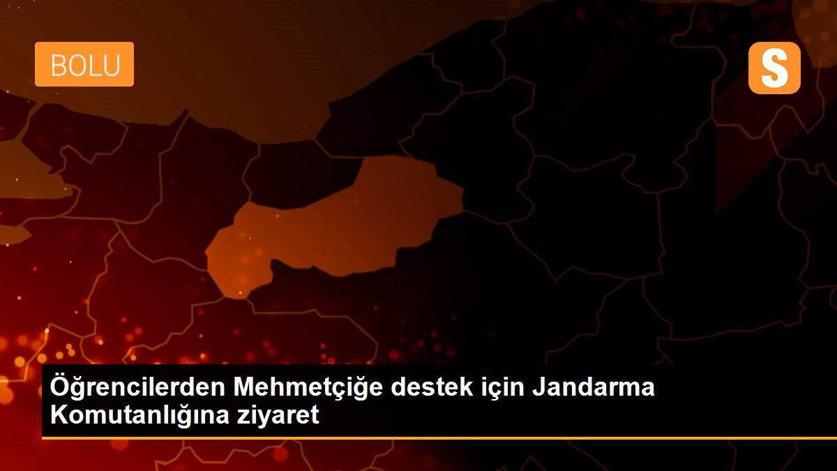 Öğrencilerden Mehmetçiğe destek için Jandarma Komutanlığına ziyaret