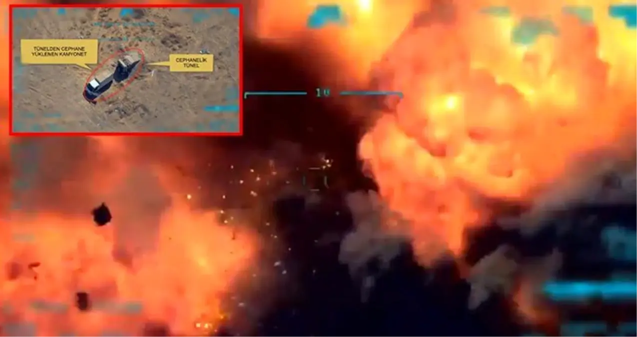 Türk jetleri mühimmat ikmali yapan teröristleri bombaladı