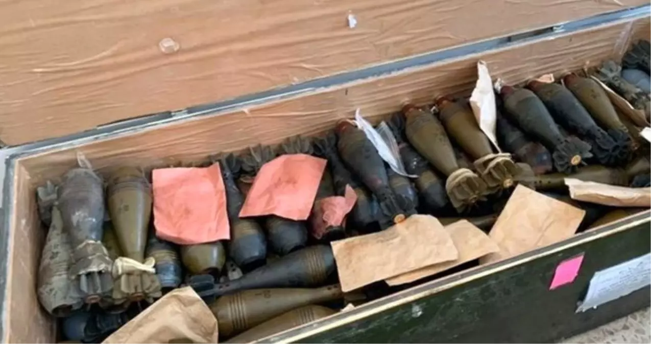 Teröristlerden temizlenen Tel Abyad\'da çok sayıda mühimmat ele geçirildi