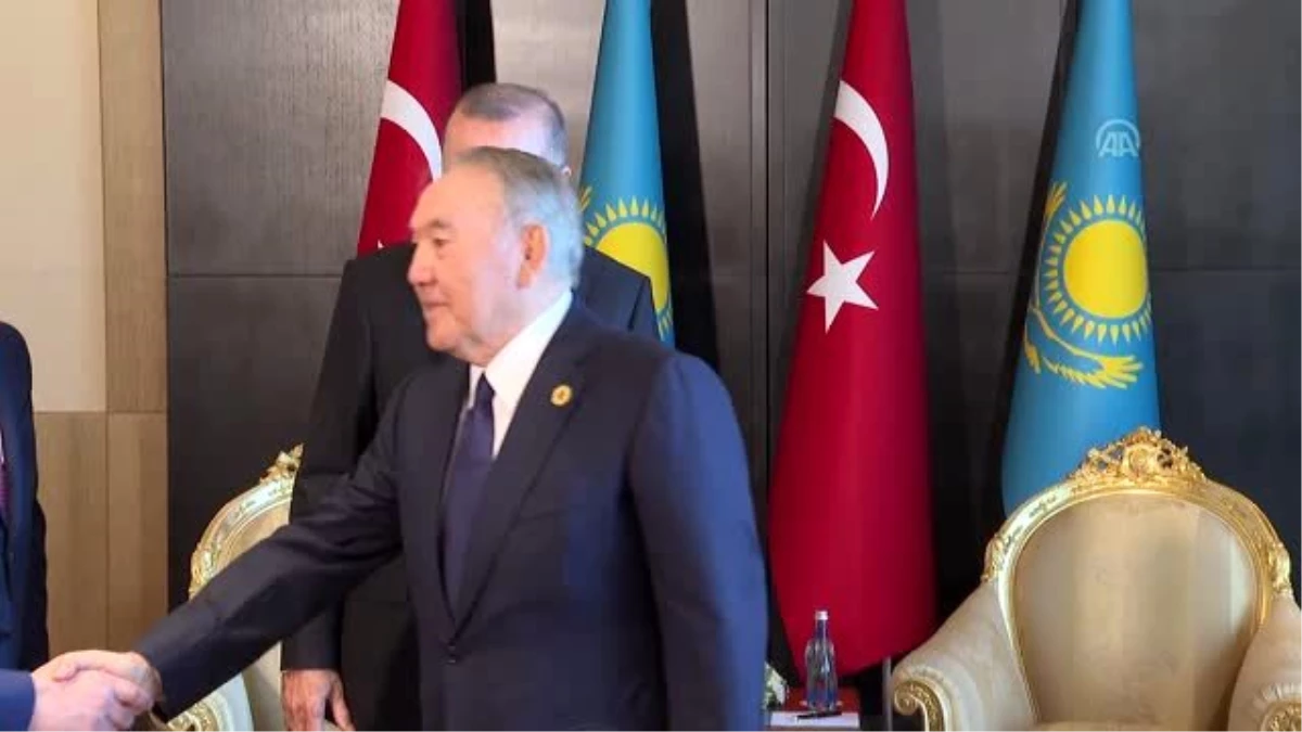 Cumhurbaşkanı Erdoğan, Kazakistan Kurucu Cumhurbaşkanı Nazarbayev ile görüştü
