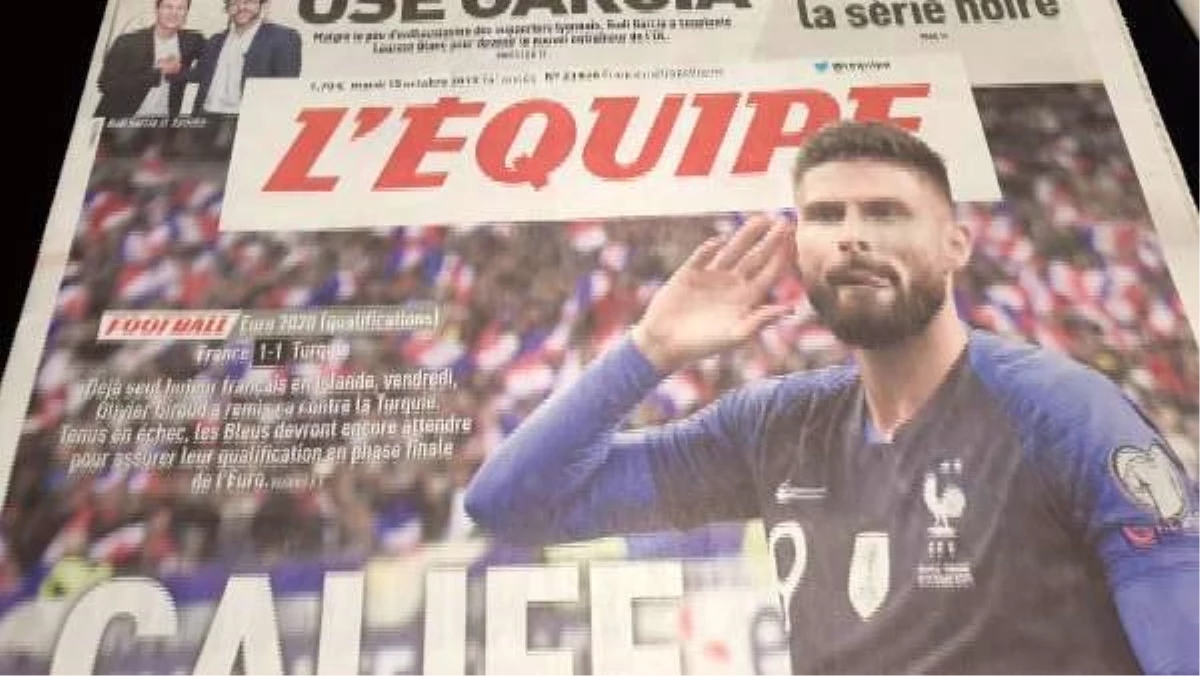 Fransa-Türkiye maçının Fransız basınında yankıları