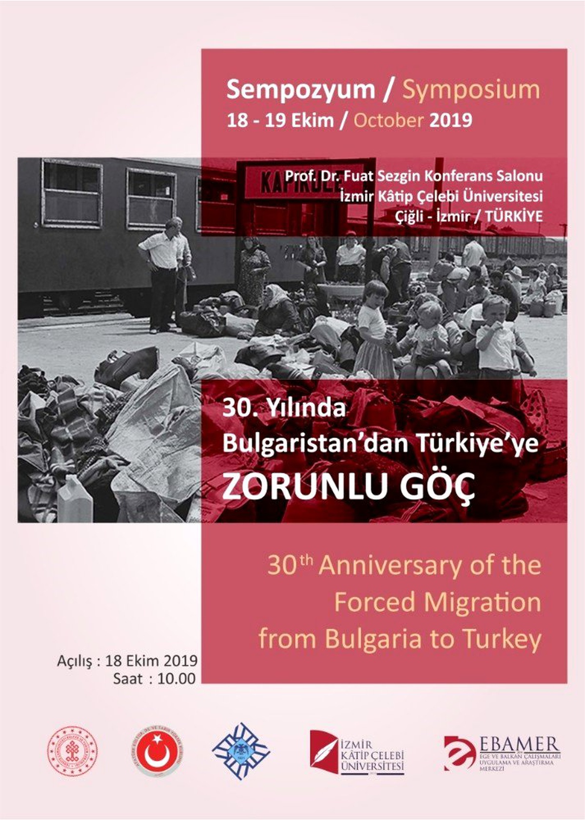 İzmir\'de "Bulgaristan\'dan Türkiye\'ye Zorunlu Göç Sempozyumu" düzenlenecek