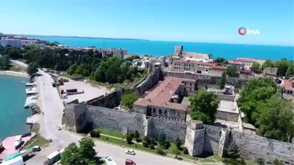 Restorasyonu önümüzdeki aylarda başlayacak olan Tarihi Sinop Cezaevi havadan görüntülendi