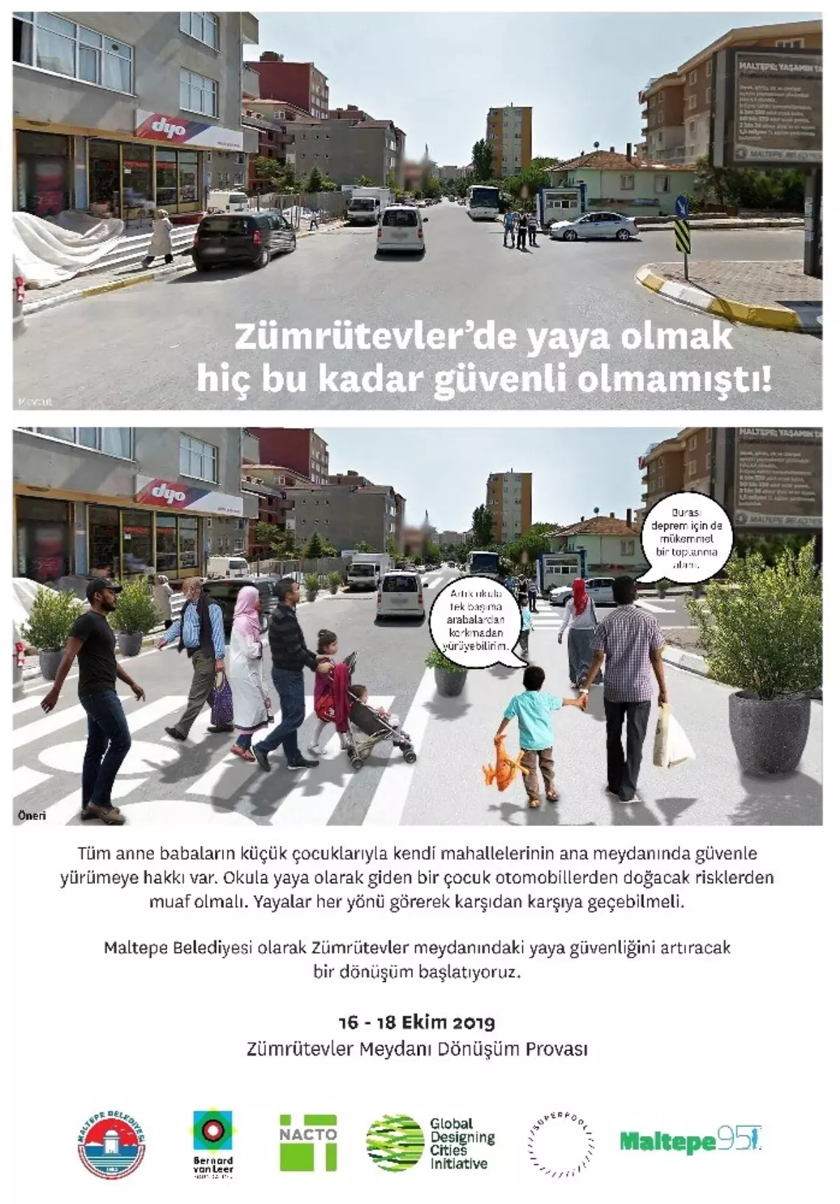 Yaya güvenliği dönüşüm provası Maltepe\'de başlıyor