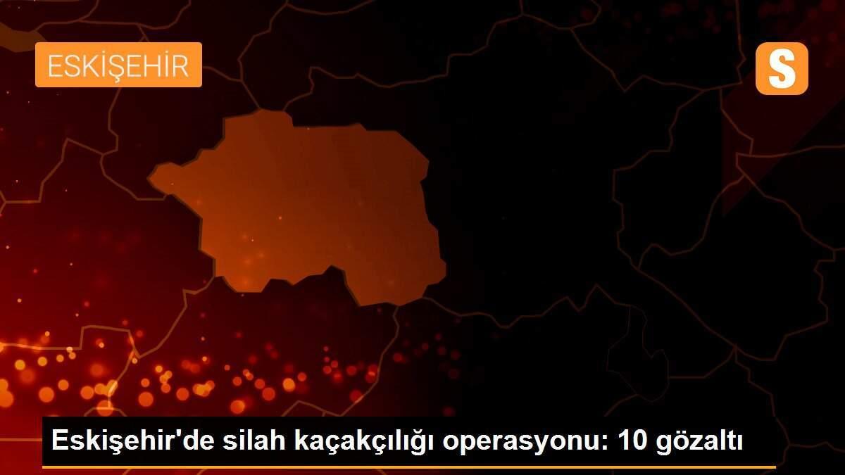 Eskişehir\'de silah kaçakçılığı operasyonu: 10 gözaltı