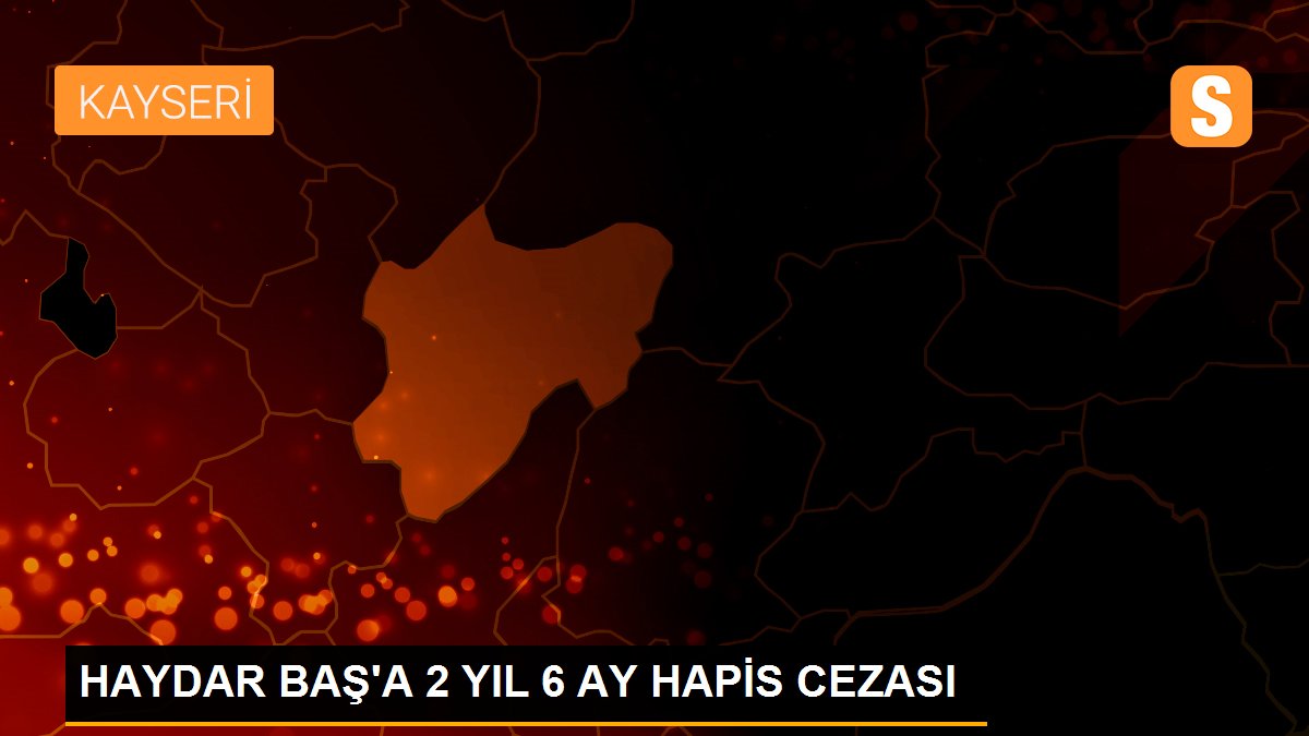 HAYDAR BAŞ\'A 2 YIL 6 AY HAPİS CEZASI