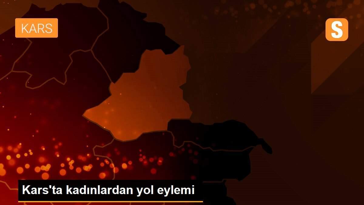 Kars\'ta kadınlardan yol eylemi