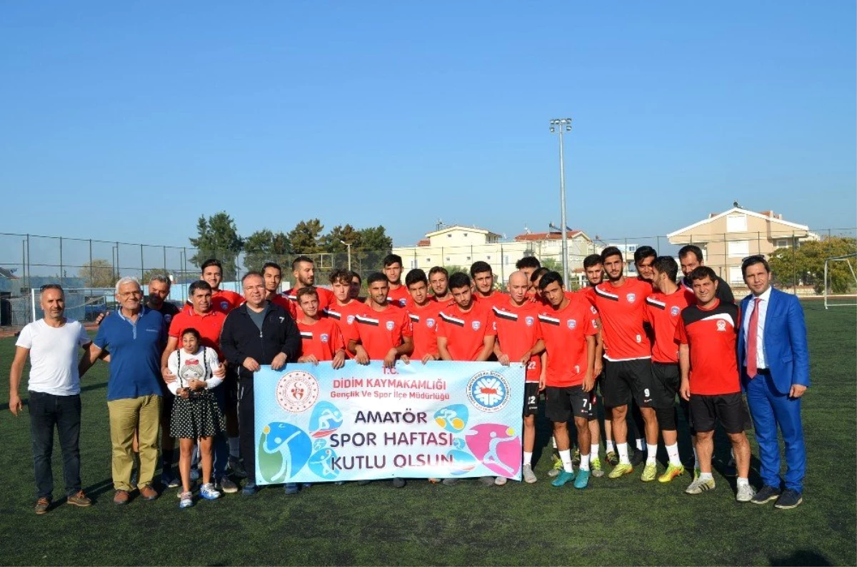 Kaymakam Türköz\'en futbol takımına Amatör Spor Haftası ziyareti