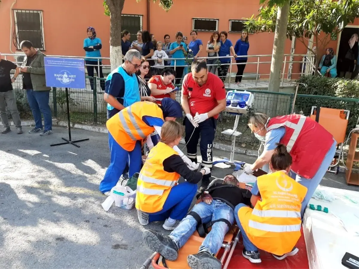 Manisa Ruh Sağlığı ve Hastalıkları Hastanesinde tatbikat