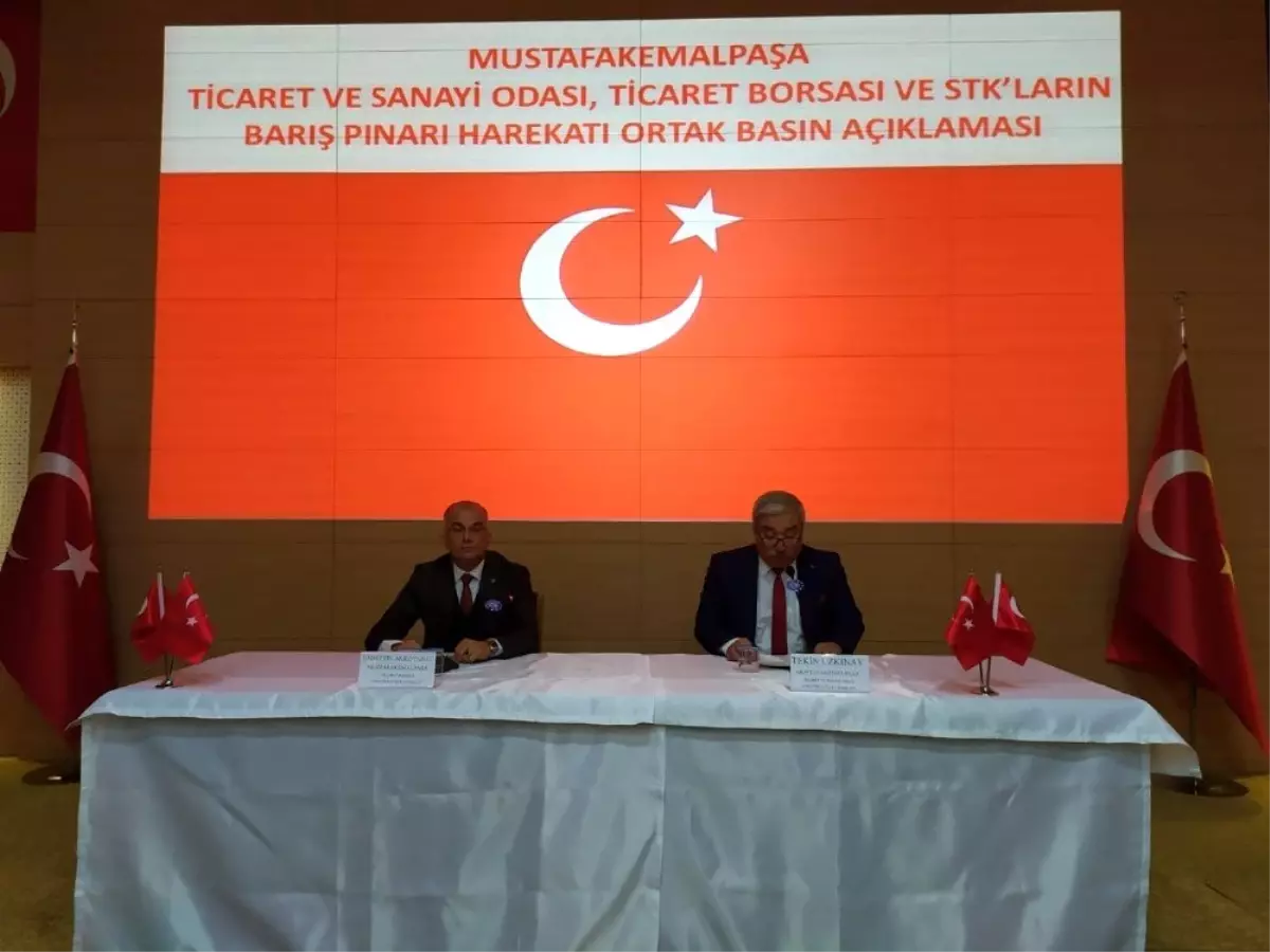 Mustafakemalpaşa TSO\'dan Barış Pınarı Harekatı\'na destek