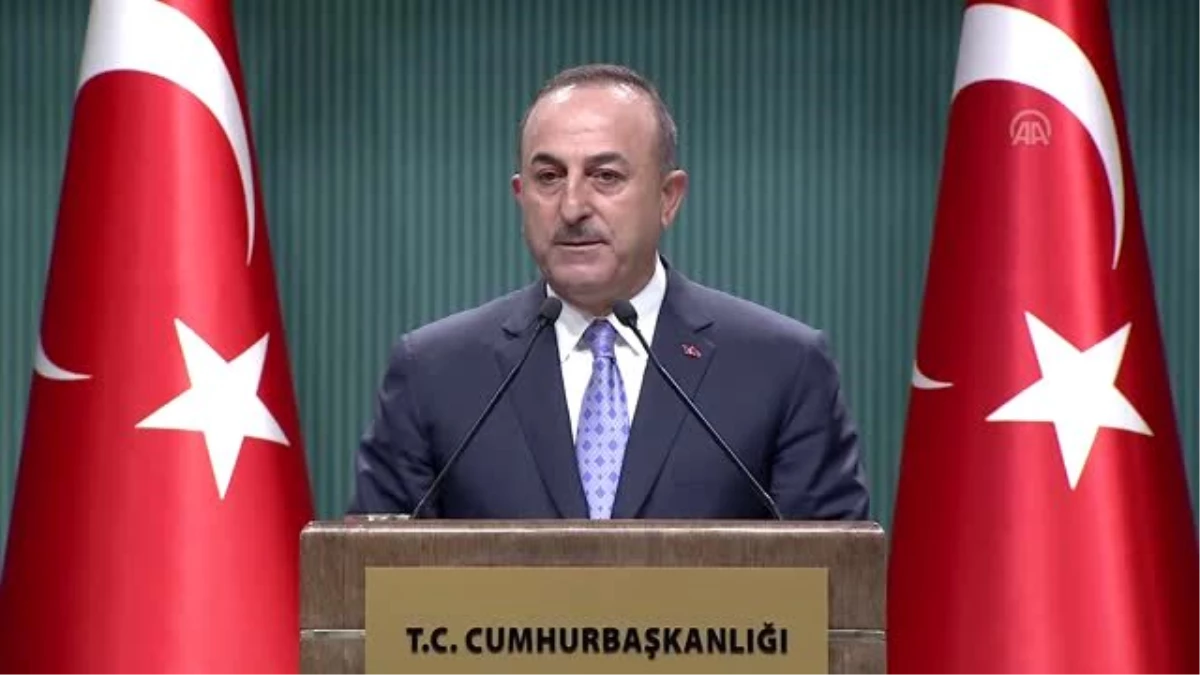 Çavuşoğlu: "Bizim amacımız 32 kilometre derinlikte 444 kilometrelik bir uzunlukta hiçbir teröristin...