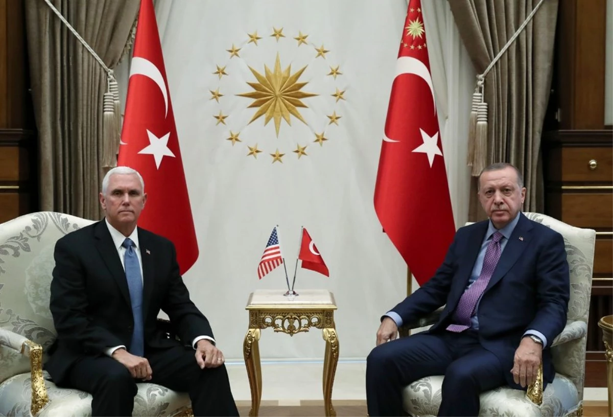 Cumhurbaşkanı Erdoğan\'ın Mike Pence\'i kabulü sona erdi