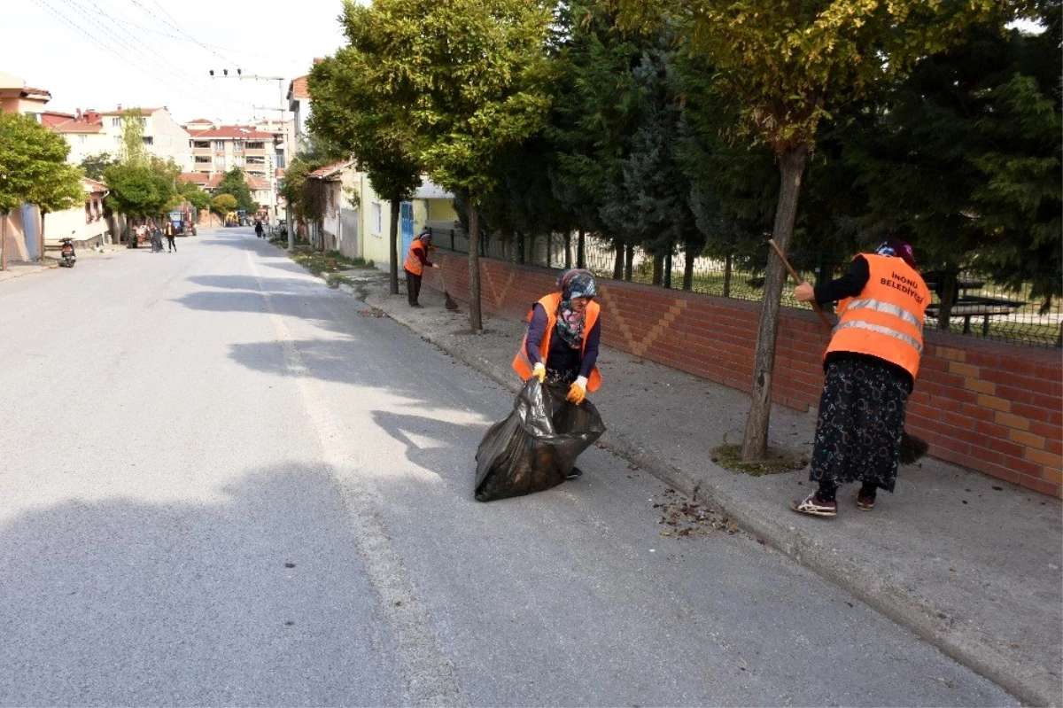 İnönü\'de çevre düzenleme çalışmaları sürüyor