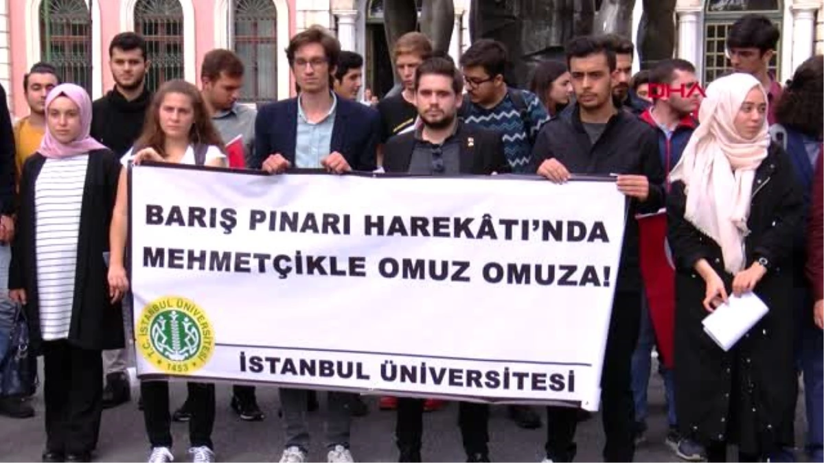 İstanbul-istanbul üniversitesi öğrencilerinden barış pınarı harekatı\'na destek