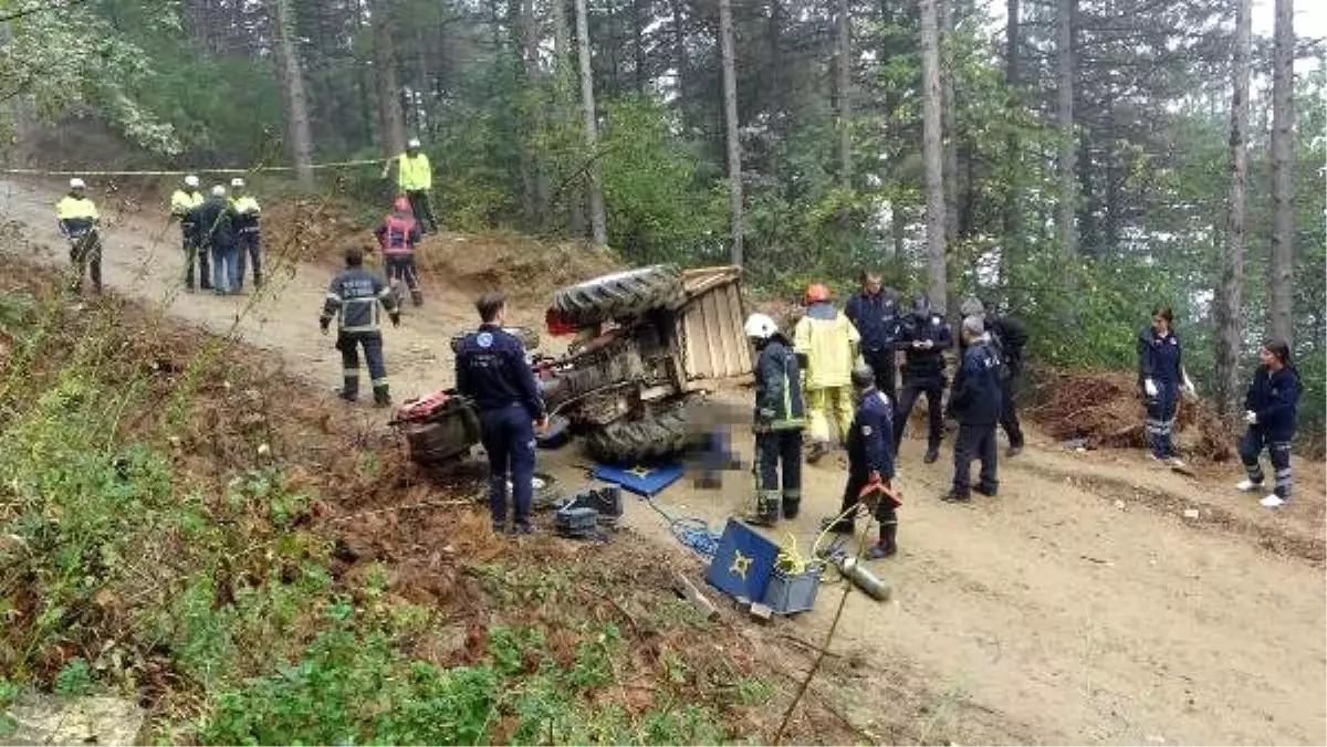 Kestane toplamaya gitti, traktörün devrilmesi sonucu öldü