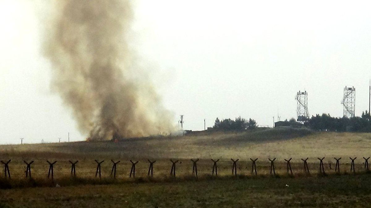Nusaybin\'de karakol yakınına havan topu düştü