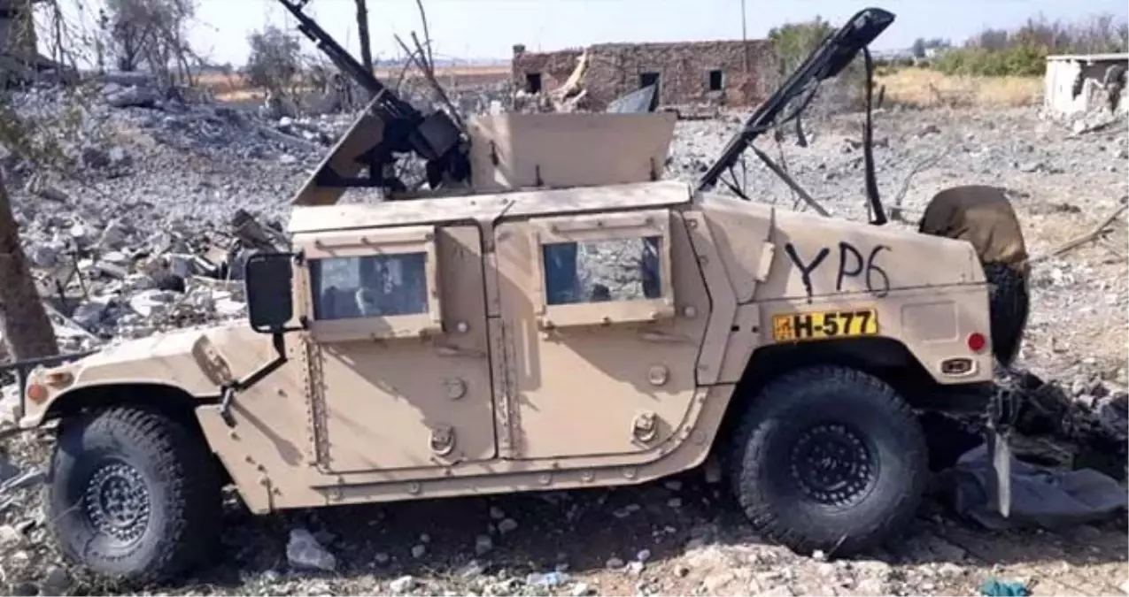 Suriye\'de YPG\'ye ait Hummer zırhlısı ele geçirildi